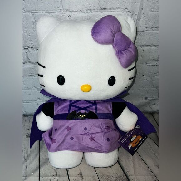 2024 Hello Kitty x CVS Purple Bat Halloween Door Greeter Plush 17” - Picture 3 of 3